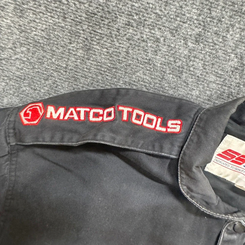 VTG Matco Tools NASCAR Jacket Men's  M Sport Service Embroidered Y2K Button Up